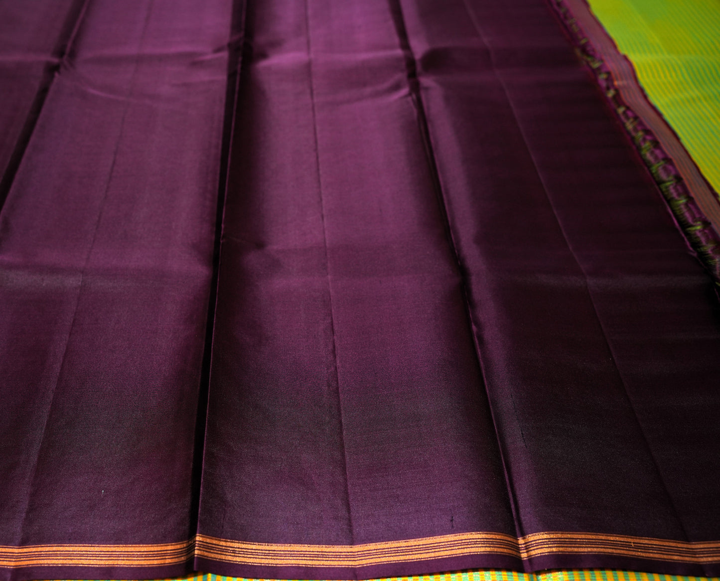 PISTA GREEN KANCHIPURAM SILK SAREE