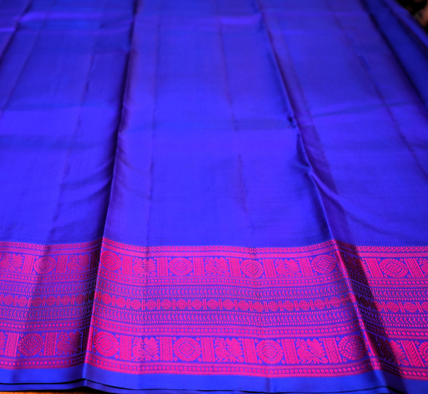 INK BLUE KANCHIPURAM SILK SAREE