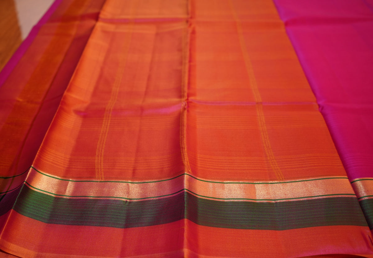 PINK KANCHIPURAM SILK SAREE