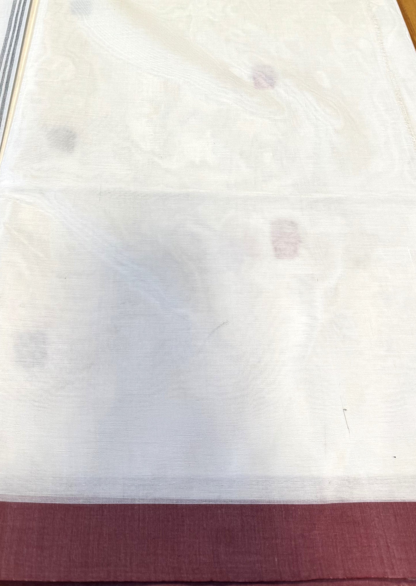 WHITE CHETTINAD COTTON SAREE