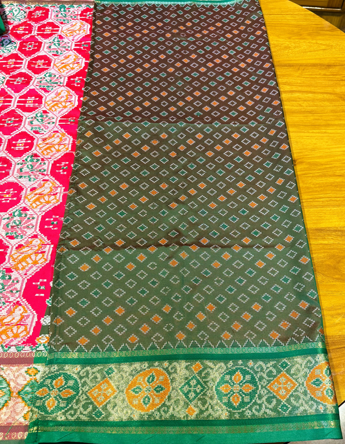 RANI PINK POCHAMPALLY IKKAT SAREE