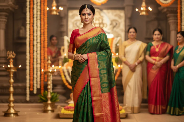 SWARNA - BRIDAL KANCHIPURAM SILK SAREES