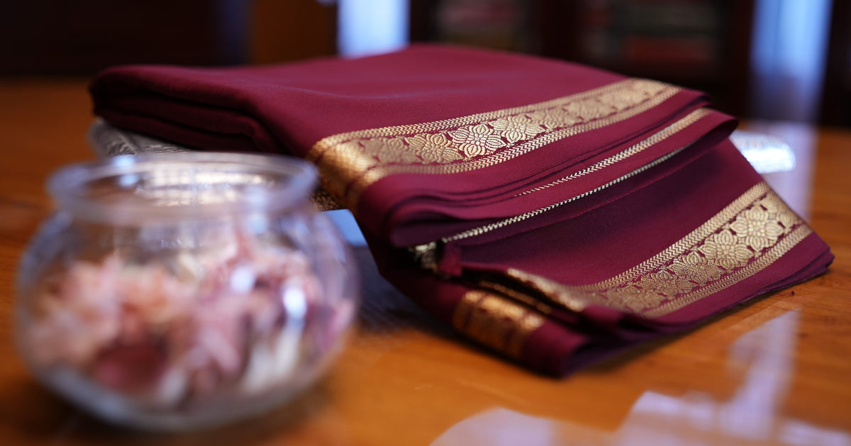 COFFEE BROWN MYSORE SILK SAREE