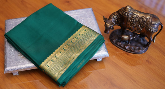 RAMA GREEN MYSORE SILK SAREE