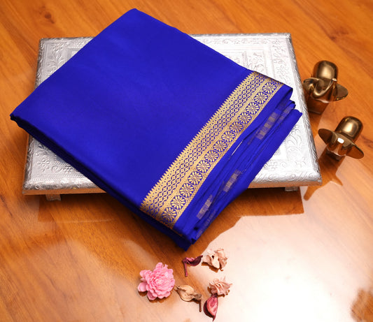 ROYAL BLUE MYSORE SILK SAREE