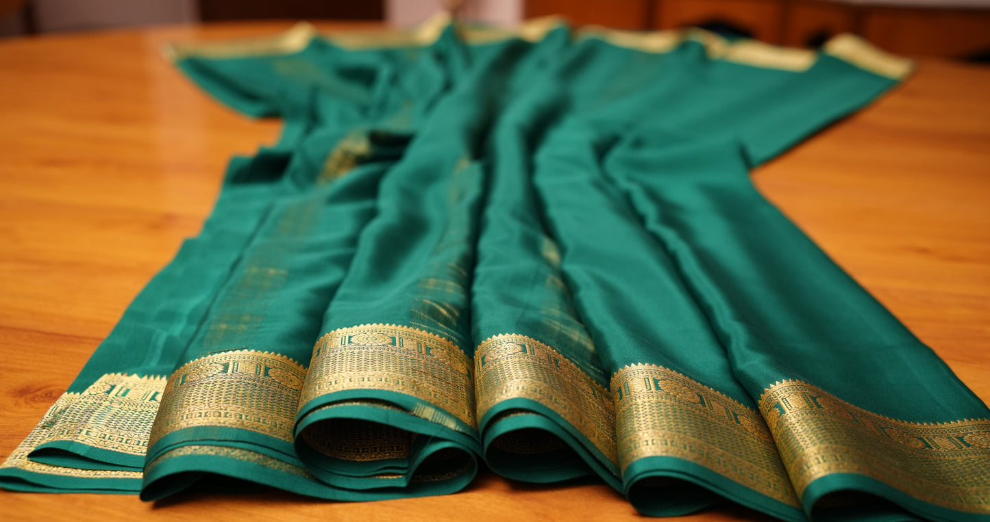 RAMA GREEN MYSORE SILK SAREE