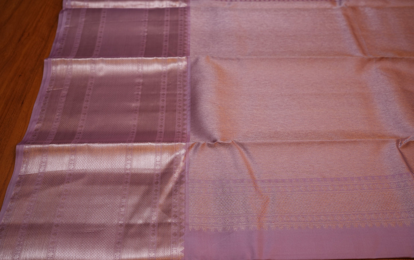 INK BLUE BROCADE KANCHIPURAM SILK SAREE