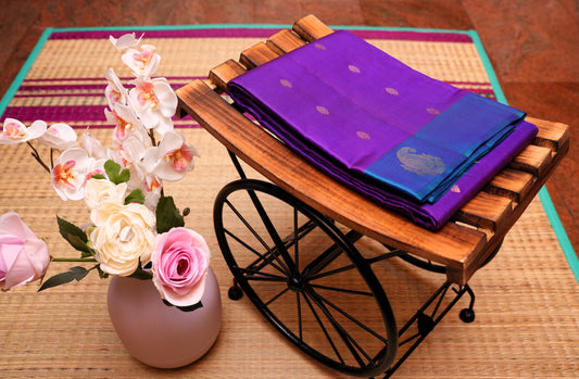 PURPLE KANCHIPURAM SILK SAREE