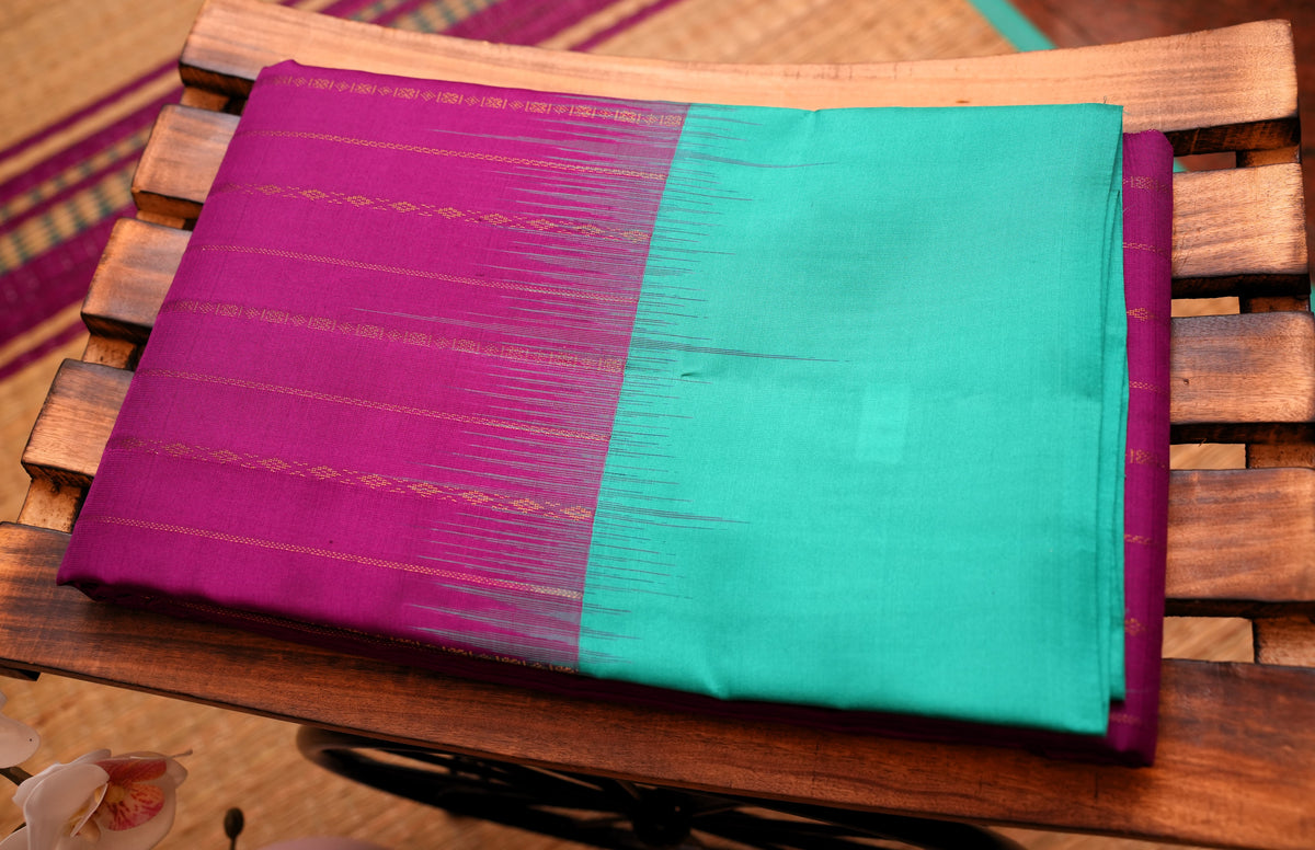 PURPLE KANCHIPURAM SILK SAREE