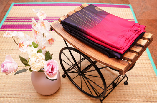 DEEP PURPLE KANCHIPURAM SILK SAREE