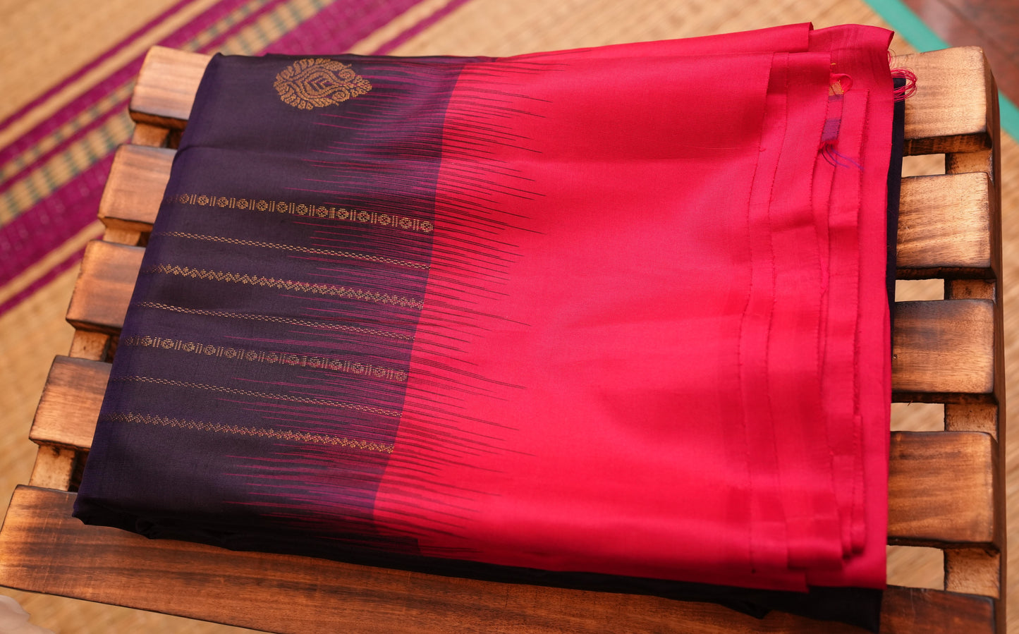 DEEP PURPLE KANCHIPURAM SILK SAREE