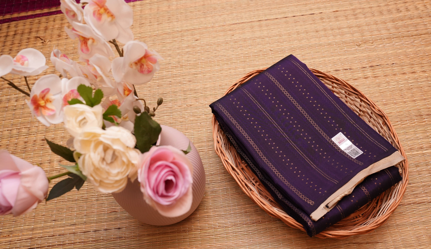 PURPLE KANCHIPURAM SILK SAREE