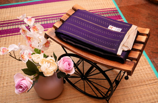 PURPLE KANCHIPURAM SILK SAREE
