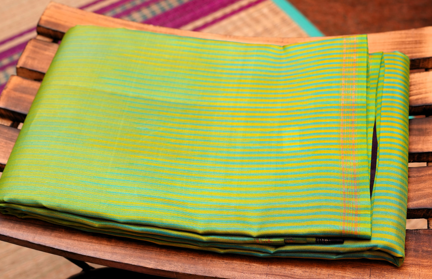 PISTA GREEN KANCHIPURAM SILK SAREE