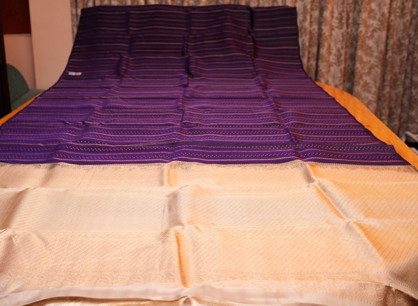 PURPLE KANCHIPURAM SILK SAREE