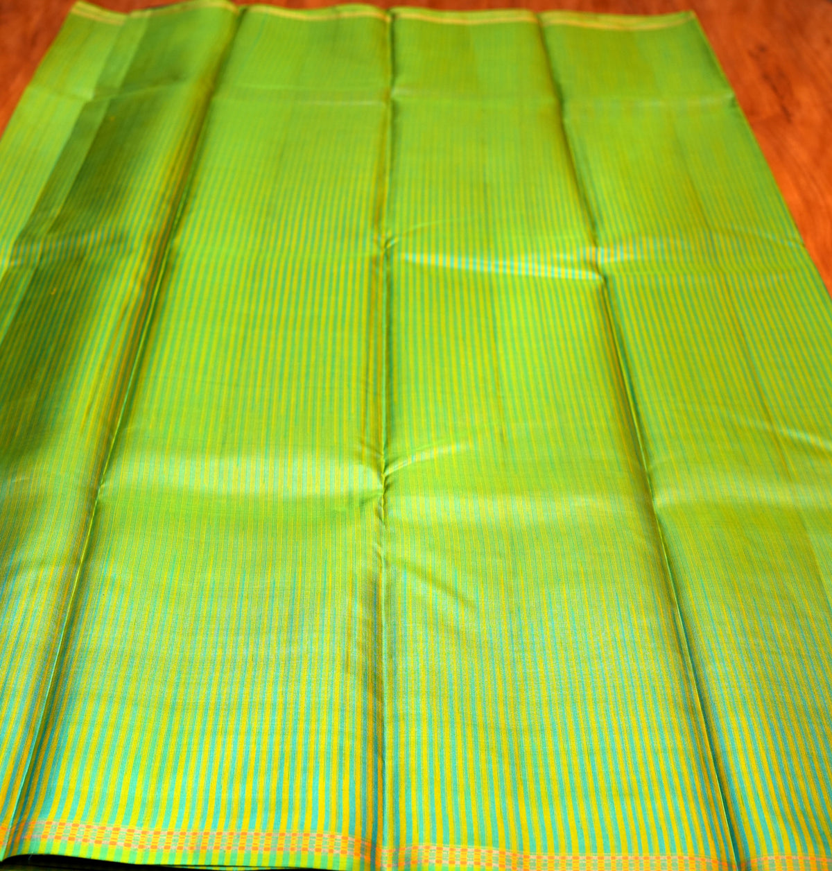 PISTA GREEN KANCHIPURAM SILK SAREE