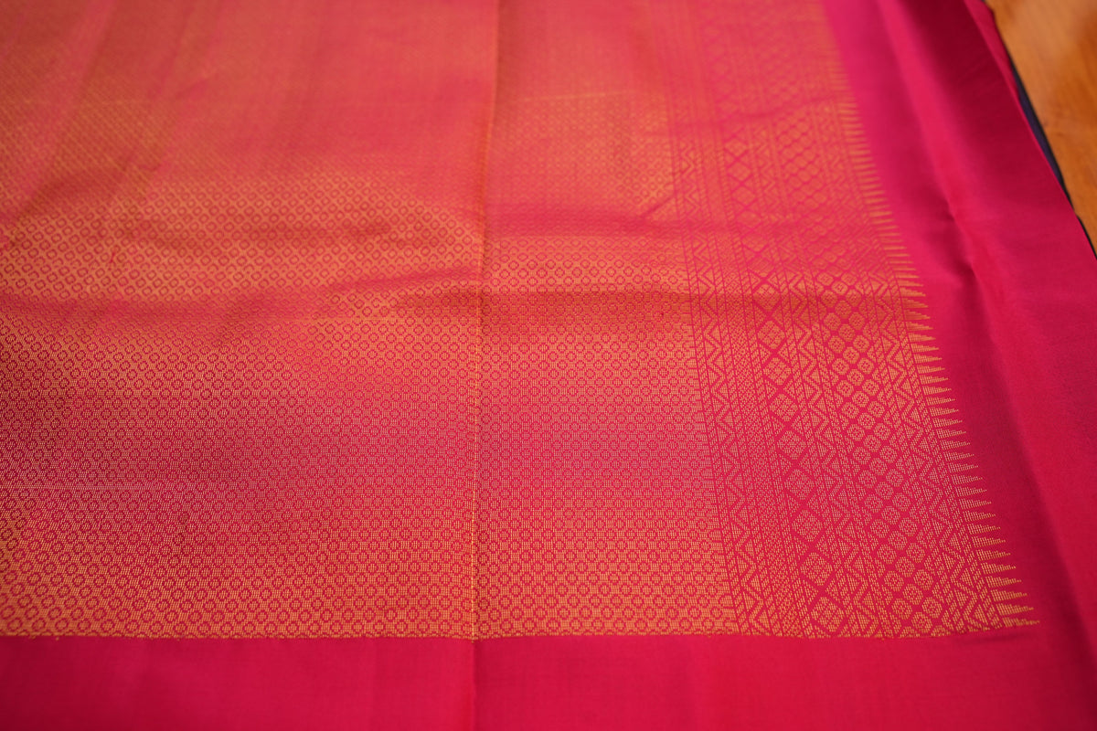 DEEP PURPLE KANCHIPURAM SILK SAREE