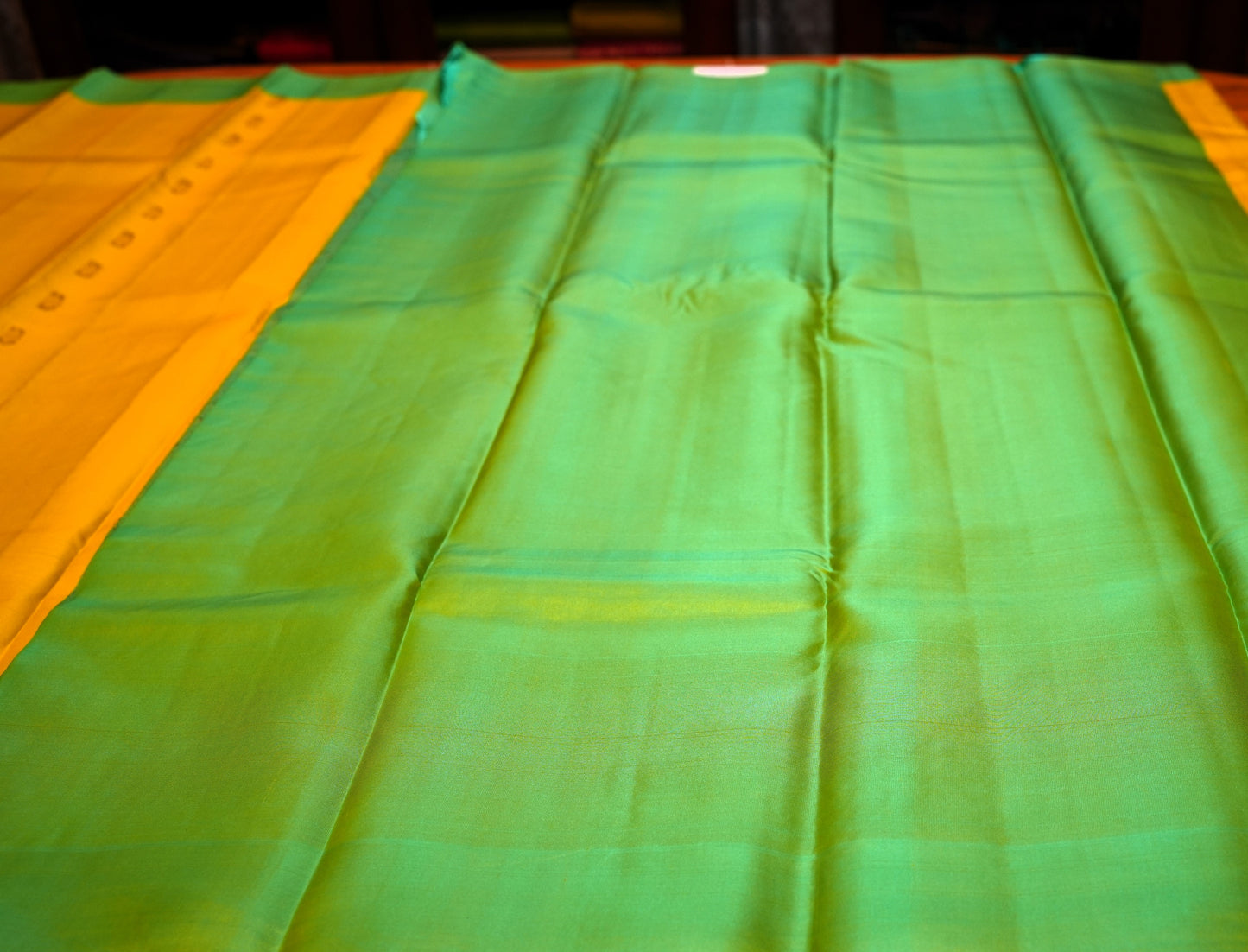 YELLOW KANCHIPURAM SILK SAREE