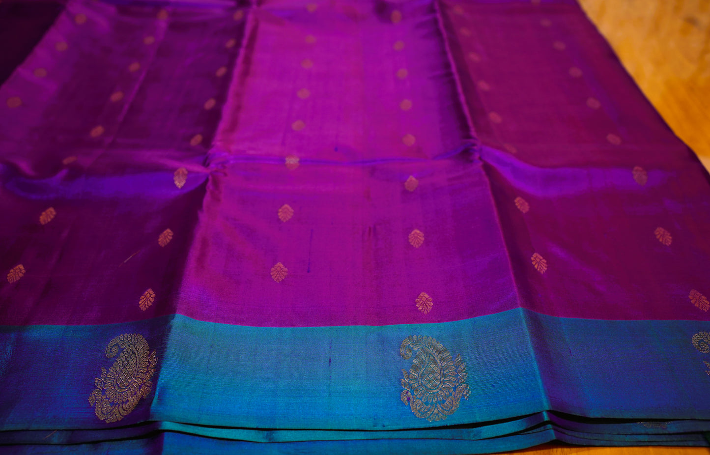 PURPLE KANCHIPURAM SILK SAREE