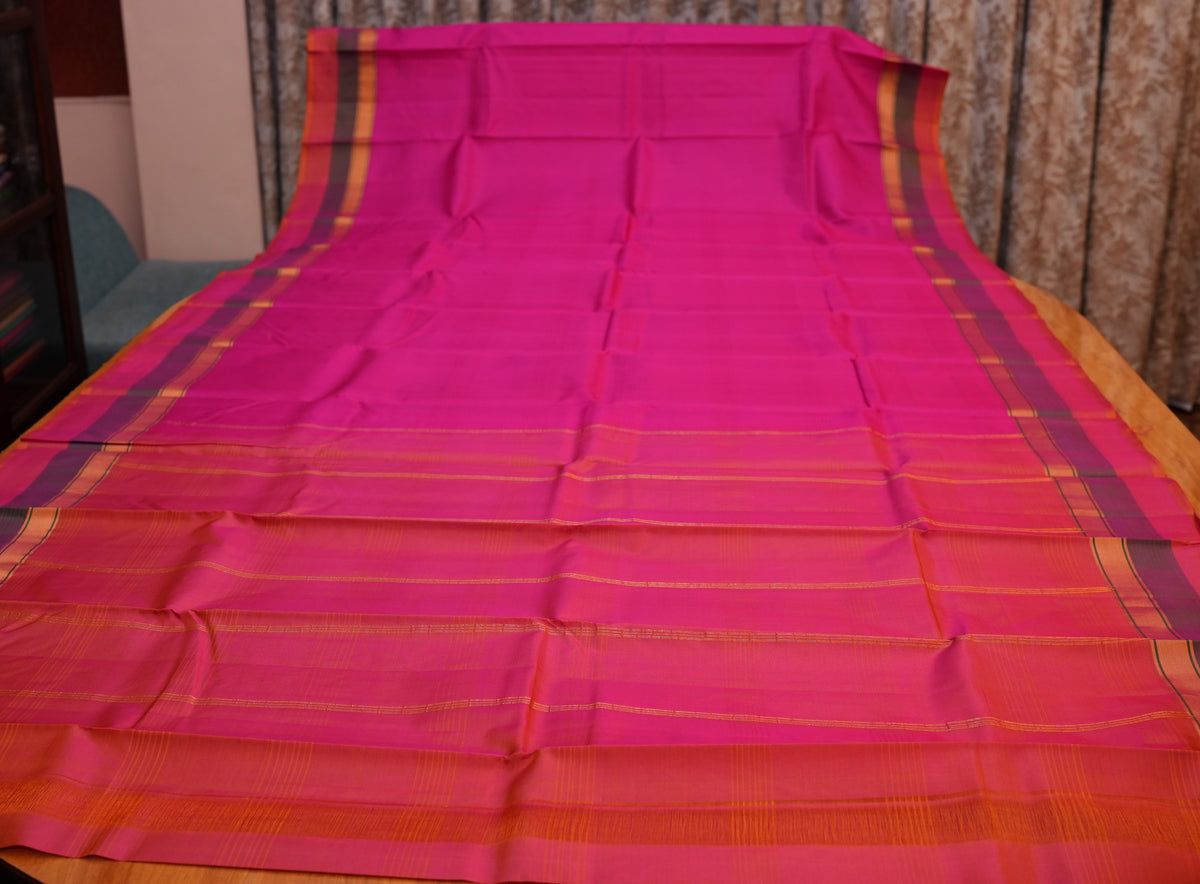 PINK KANCHIPURAM SILK SAREE