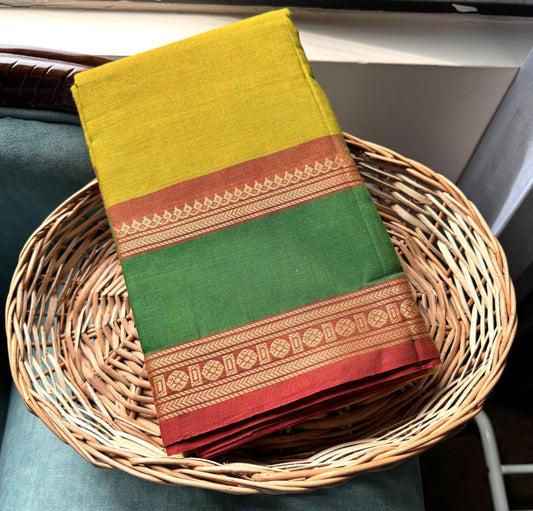 MEHENDI GREEN CHETTINAD COTTON SAREE