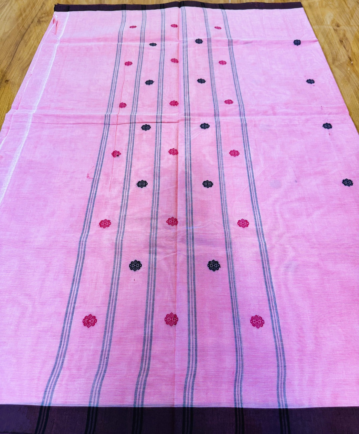 BABY PINK CHETTINAD COTTON SAREE