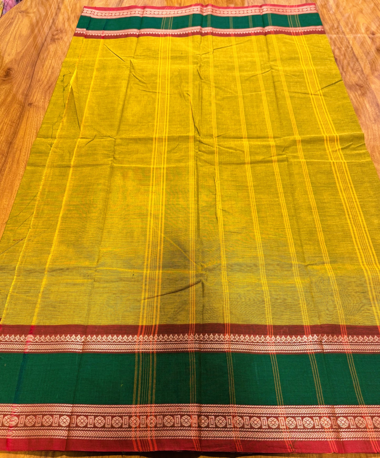 MEHENDI GREEN CHETTINAD COTTON SAREE
