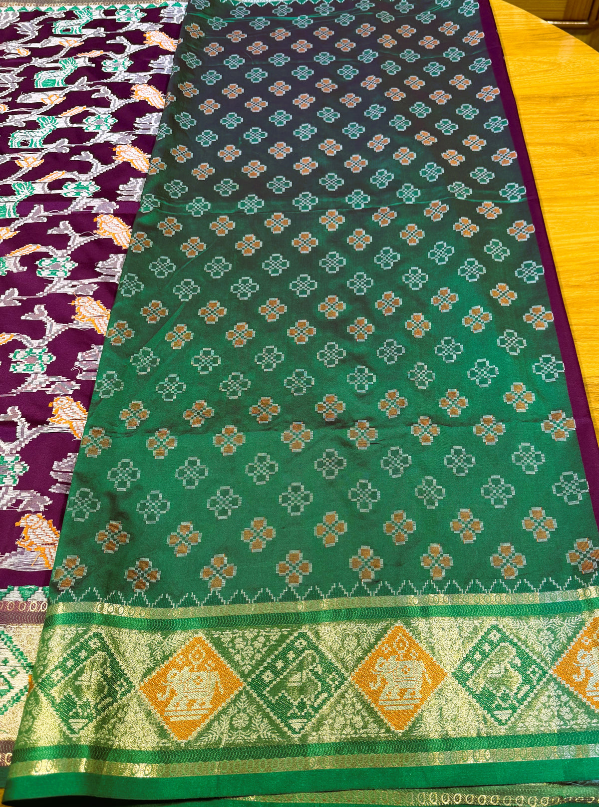 PURPLE POCHAMPALLY IKKAT SAREE