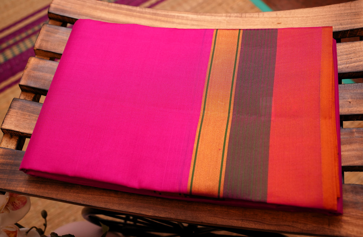 PINK KANCHIPURAM SILK SAREE